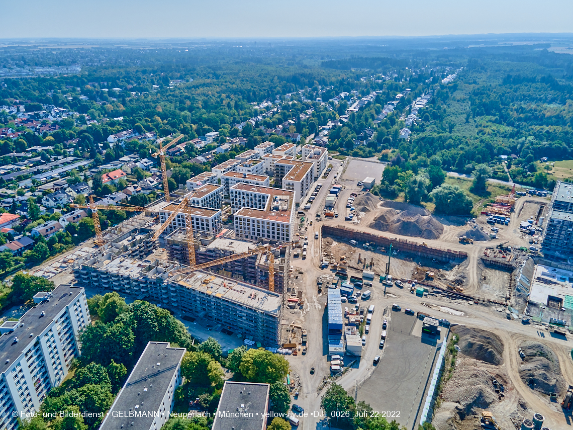 22.07.2022 - Baustelle Alexisqaurtier und Pandion Verde in Neuperlach